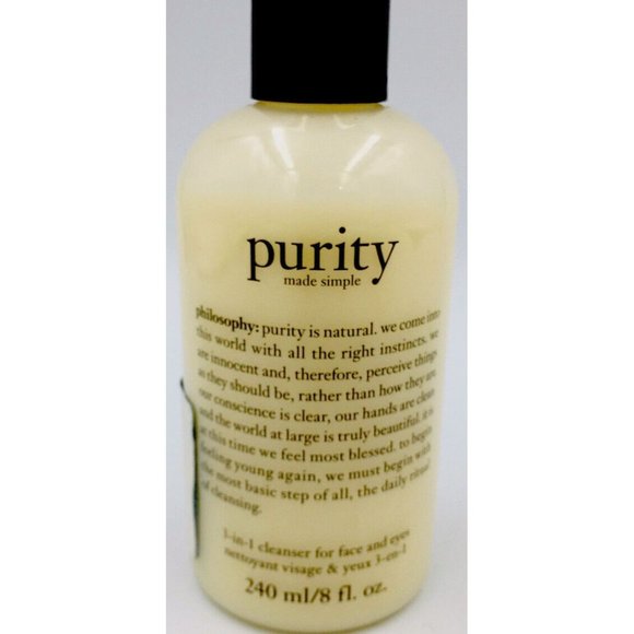 PHILOSOPHY PURITY MADE SIMPLE 3-IN-1 CLEANSER FOR FACE & EYES, 8 oz. - Picture 5 of 5